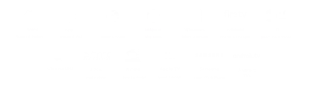 Appareils compatibles: Smart TV, Android, Apple, Windows, Amazon Fire TV, etc.